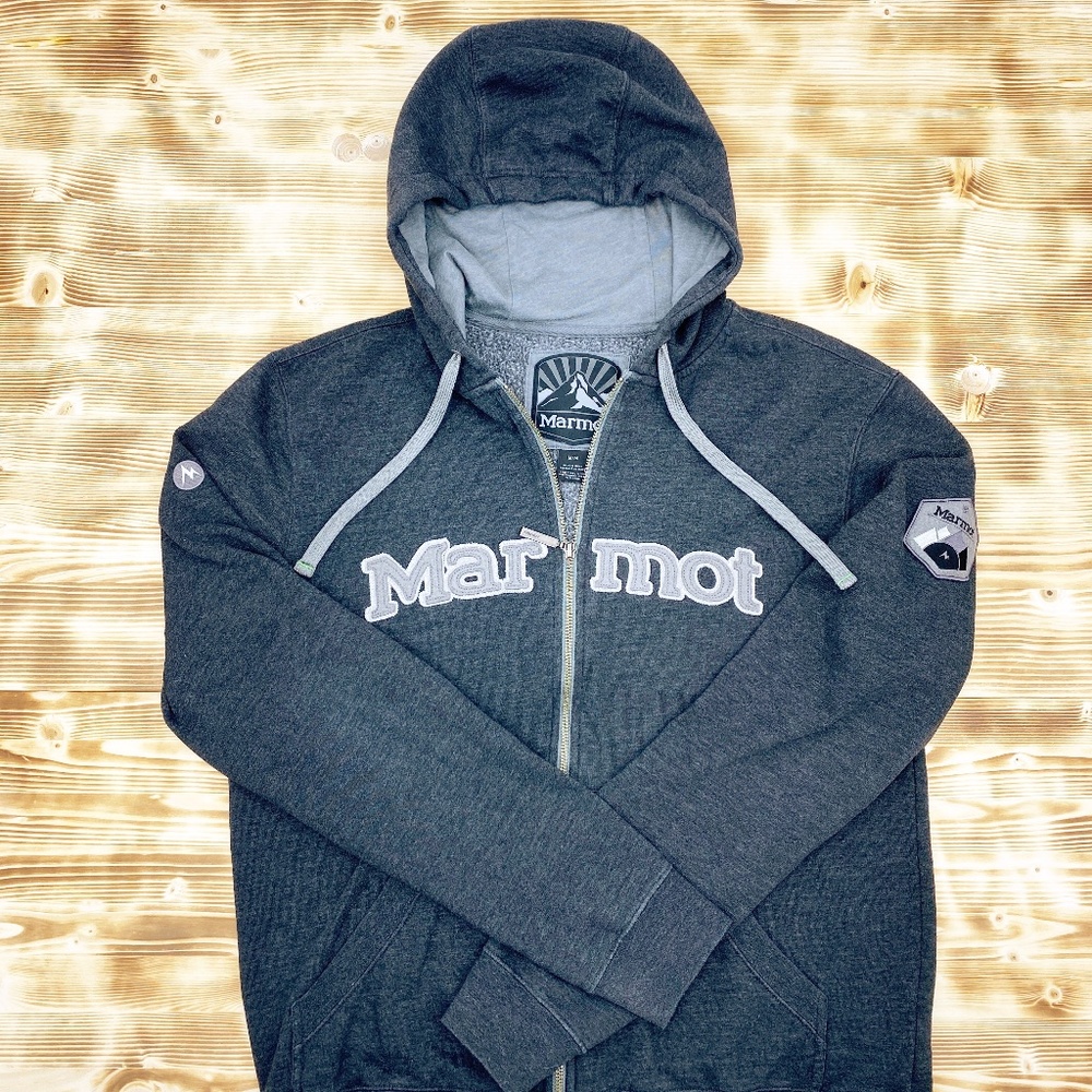 MARMOT Full Zip Hooded Sweatshirt Sz M